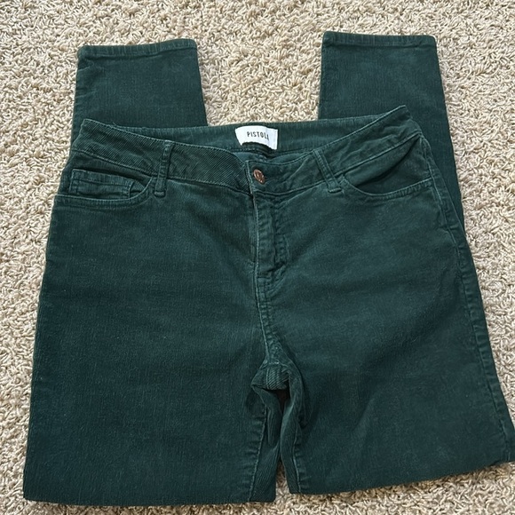 Pistola Dark Green Corduroy Skinny Pant Size 27 / 4 - Picture 2 of 6